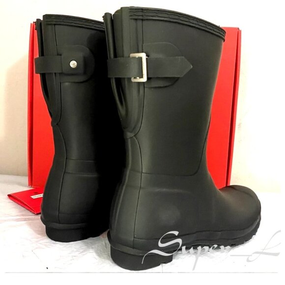 NEW Hunter Women's Original Back Adjustable Short Rain Boots - Picture 2 of 9